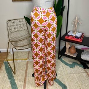 Zara Printed Silk Pants